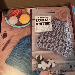 Kiwi Co Loom-knitted hats DIY